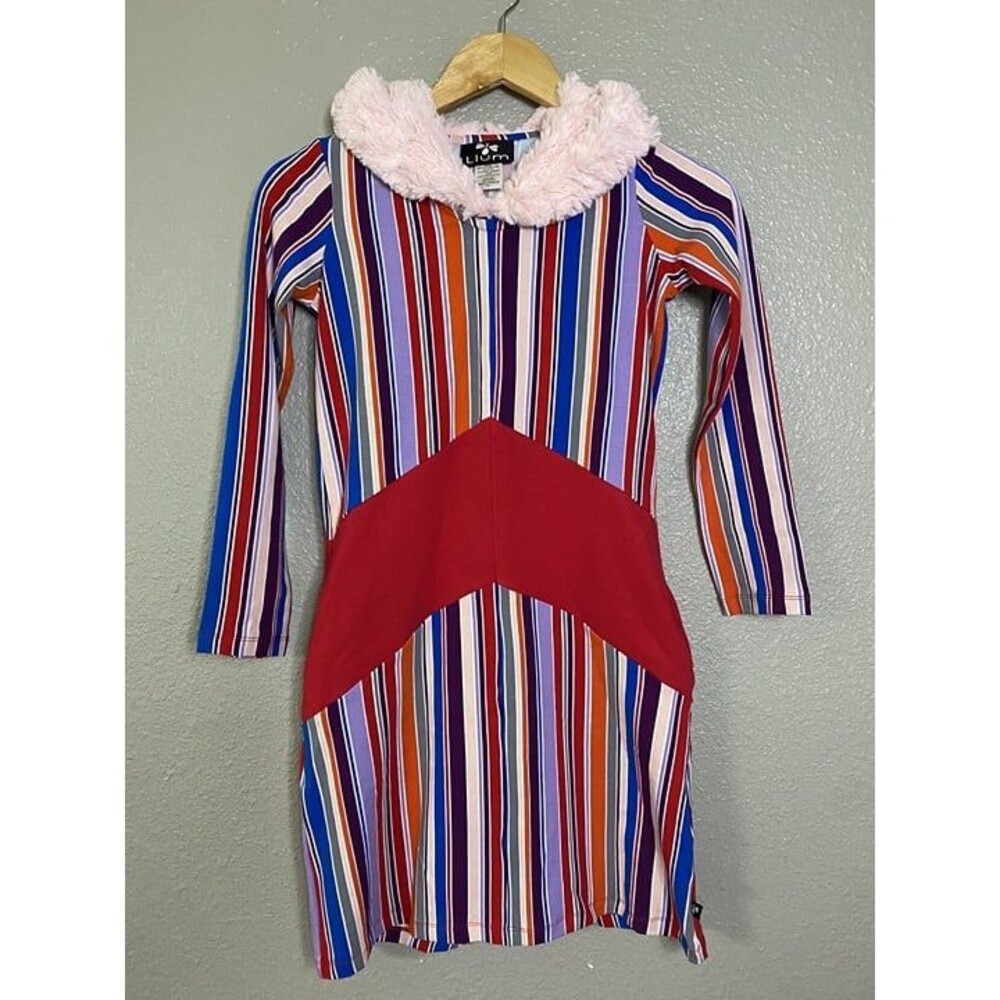 Llum Minky Fur Hooded Dress SIZE 10
